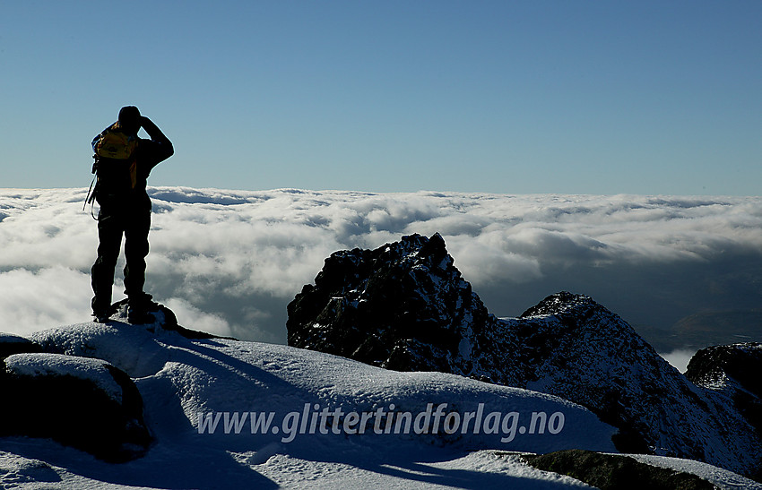 På Slettmarkhøe mot Slettmarkpiggen (2164 moh).