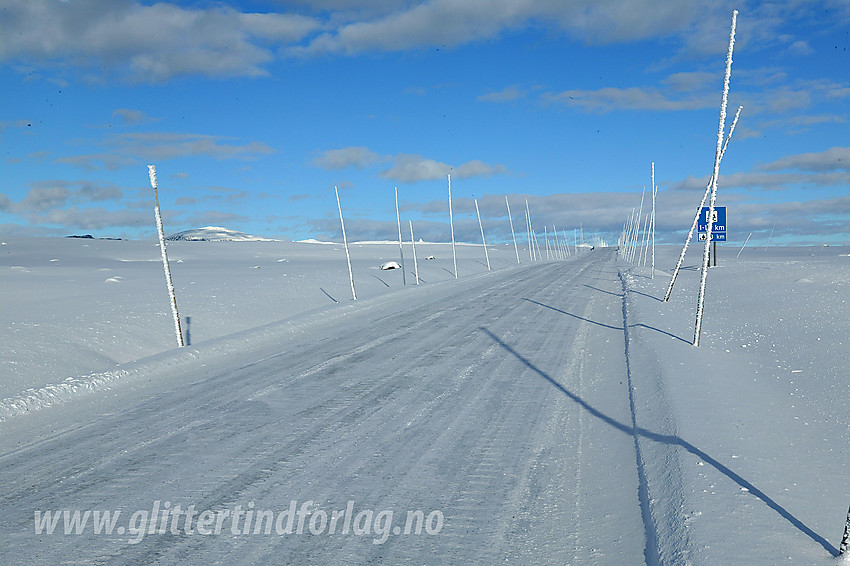 I vinterens spede begynnelse på Valdresflye.