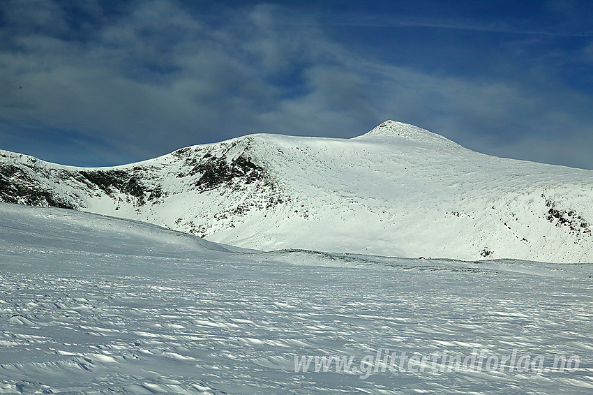 På Hindflye under Stornubben med toppen (2174 moh) i bakgrunnen.