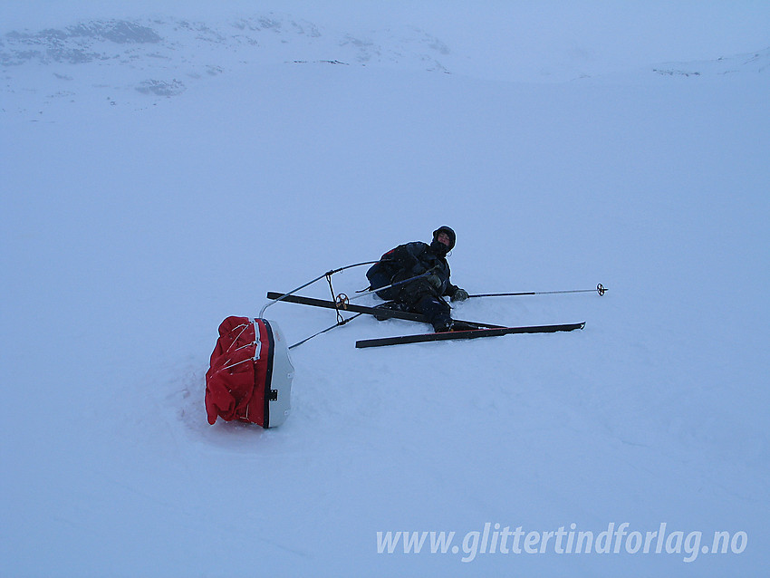 På tur fra Finse mot Raggsteindalen via Kyrkjedøra.