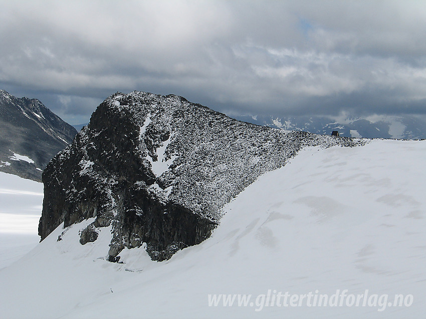 Søre Hellstugubreahesten (2120 moh) sett fra Nørdre.