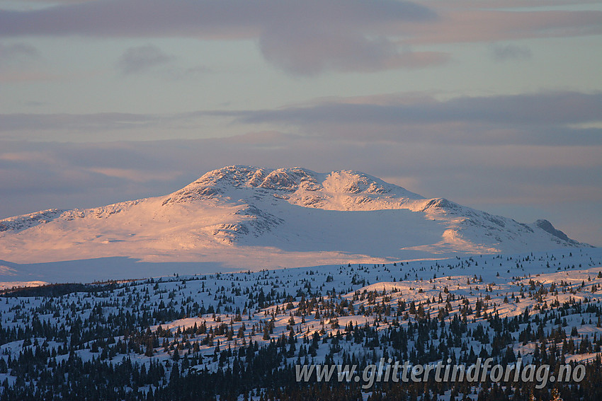 Med telelinse fra Skardåsen mot Skaget (1685 moh).