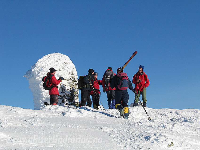 Valdres tur og fjellsportlag på toppen av Grindane (1724 moh).