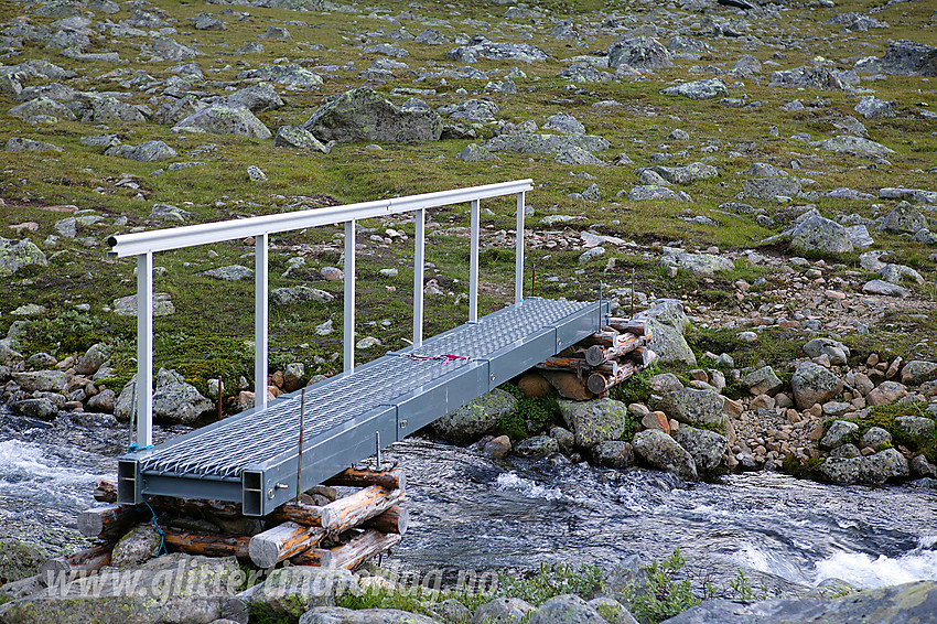 Bro over Torfinnsdøla et stykke oppe i Torfinnsdalen.