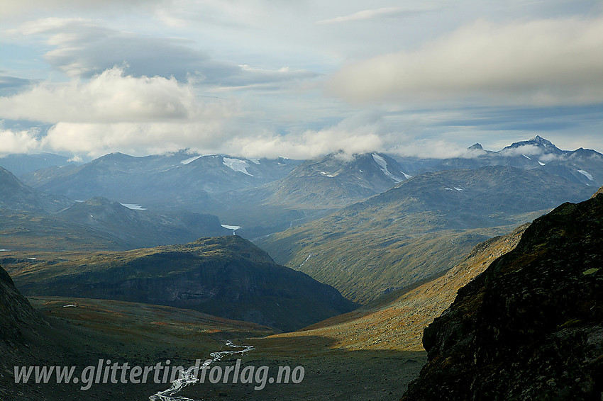 Utsikt nordover fra Langedalsbandet.