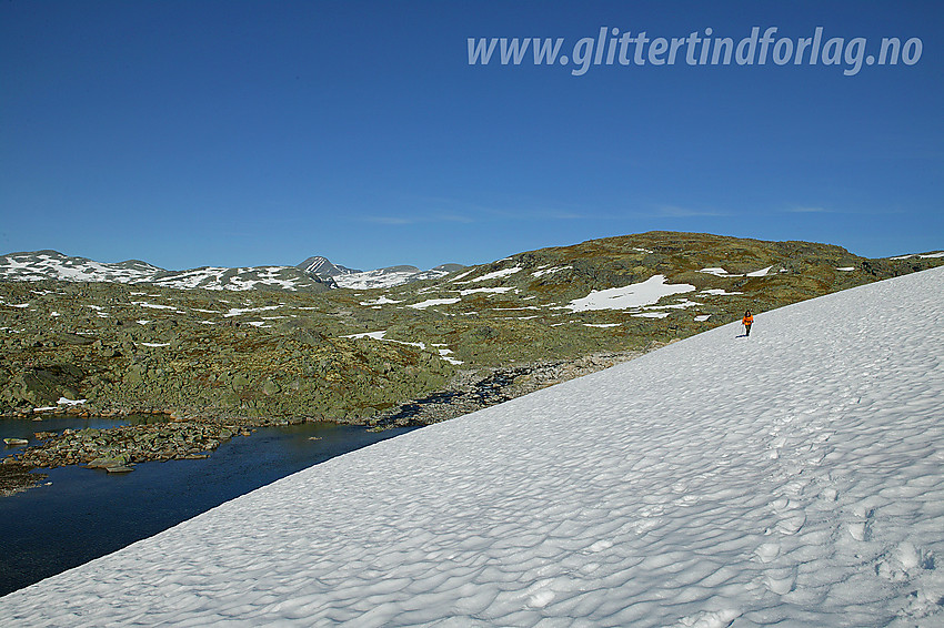 Fjellvandring i Breidalen, like ovenfor parkeringen i enden av anleggsveien oppover Middalen.