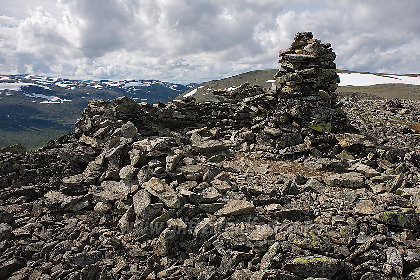 På toppen av Belgjinøse (1600 moh) i Vang.