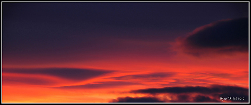 Solnedgang over Slettefjell