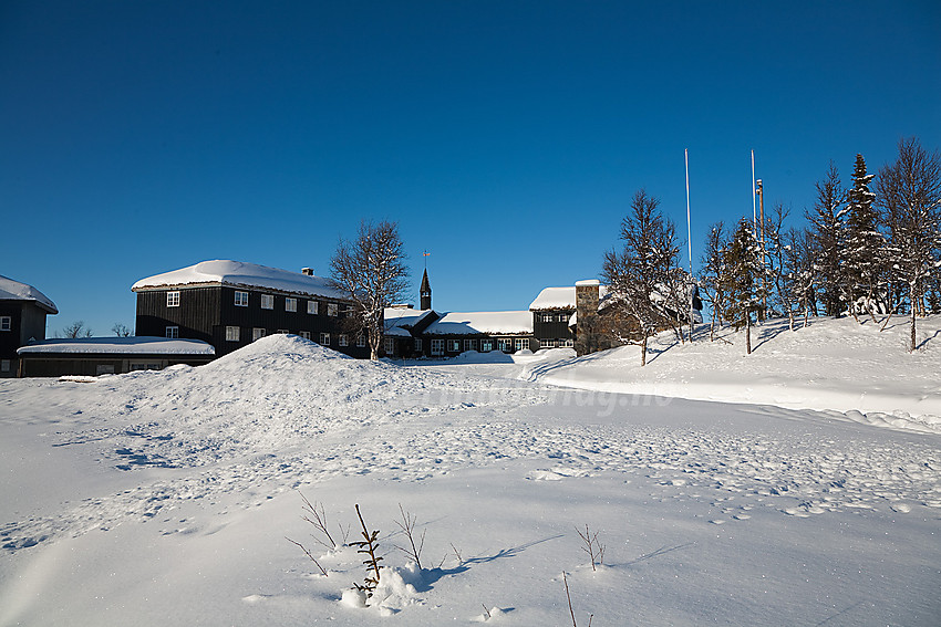 Ved Danebu på Aurdalsåsen en vinterdag.