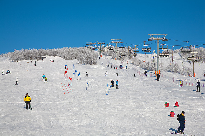 I alpinbakken på Beitostølen.