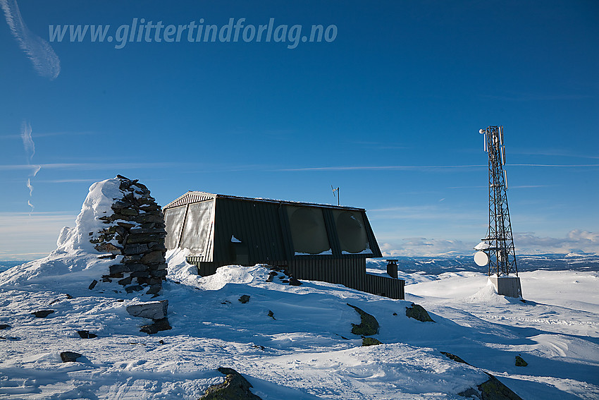 På toppen av Spåtinden (1414 moh).