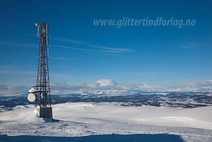 Utsikt fra Spåtinden i vestlig retning.