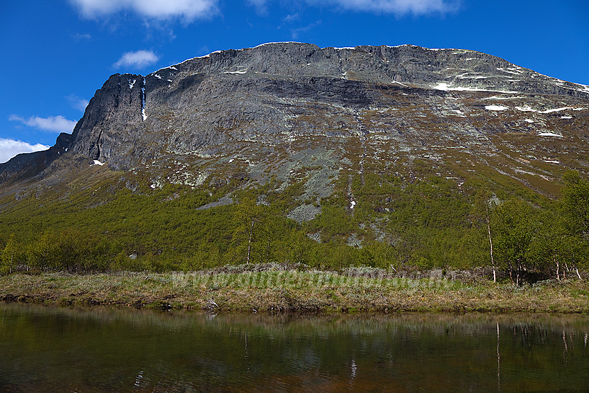 I Sanddalen med Skutshorn (1630 moh) i bakgrunnen.