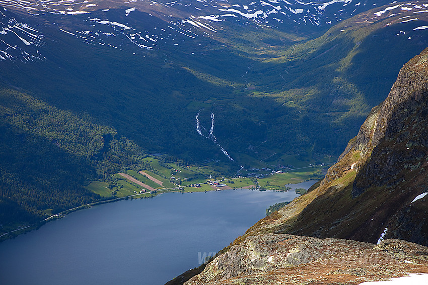 Fra Skutshorn mot Øye og Rødalen.