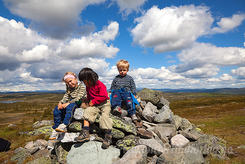 På toppen av Goaren (1070 moh) i Etnedal.