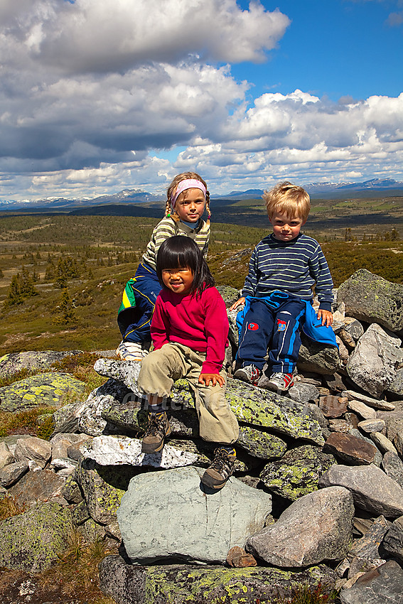 På toppen av Goaren (1070 moh) i Etnedal.