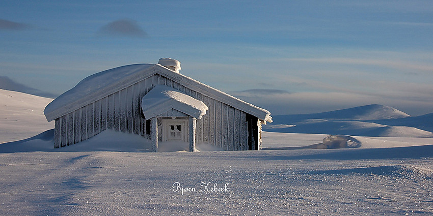 En kald og flott morgen på Valdresflye i desember