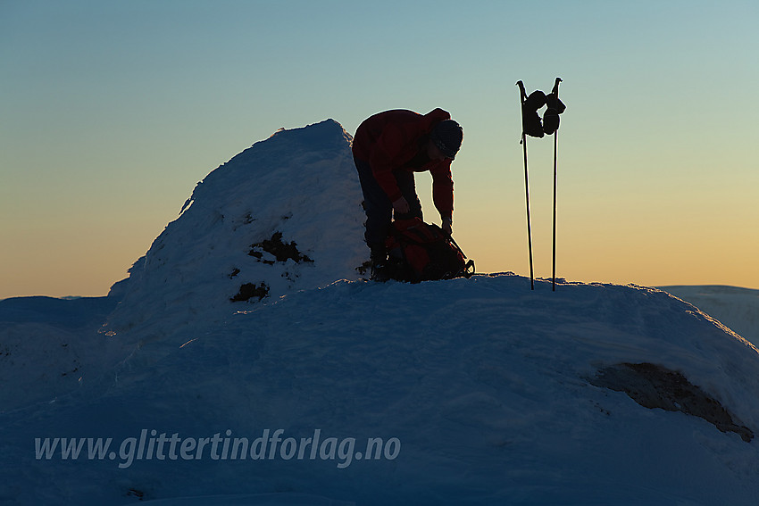 På toppen av Mugnetinden (1737 moh).