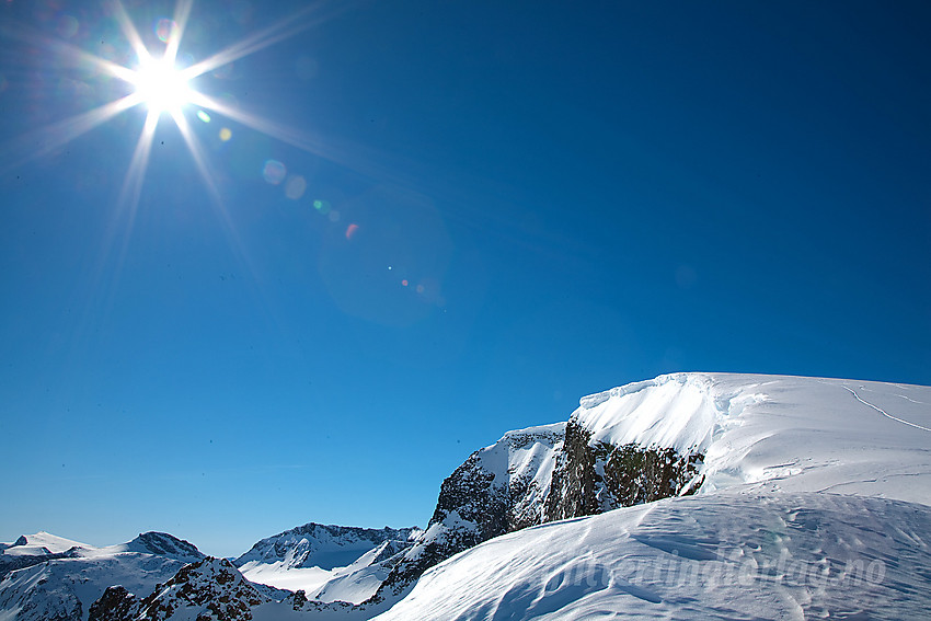 Leirhøe (2330 moh) sett fra nord.