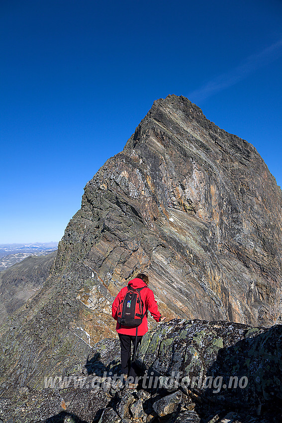 Fra Uranostinden S1 (2037 moh) mot mektige Uranostinden (2157 moh).