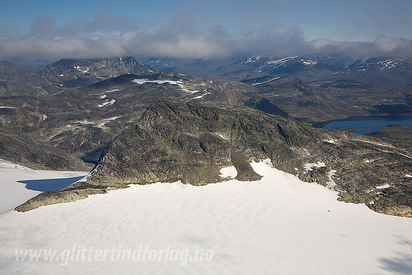 Fra Uranostinden mot Langeskavltinden (2014 moh).