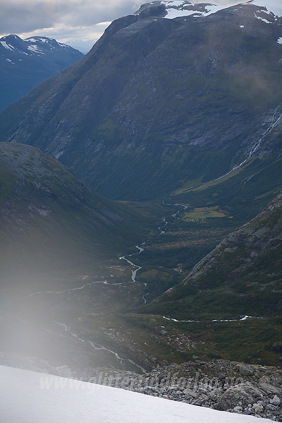 Fra Brattebakken mot Bødalen og Bødalssætra.