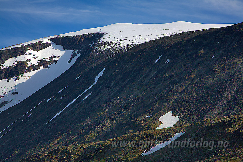 Glittertinden (2464 moh) sett fra Steinbudalen.