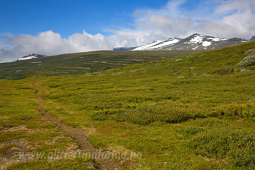 På vei fra Veolie innover mot Veodalen.