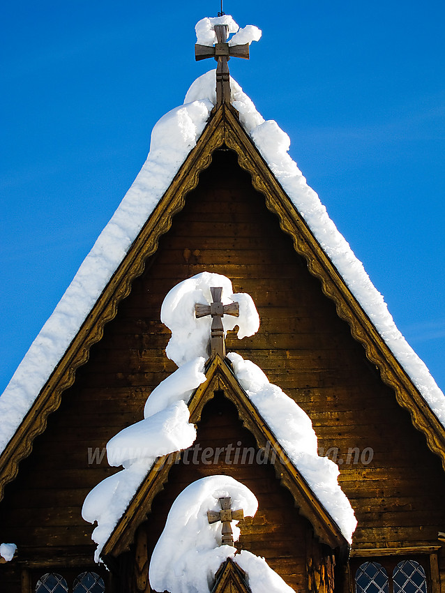 Reinli stavkirke en flott februardag.