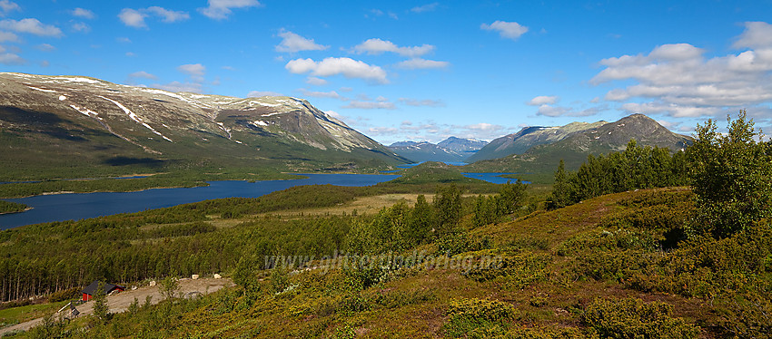 Fra Jaslangen mot Movatn, Storlifjell/Gårskarvet/Jørungilknappen, Strø og Nøsakampen.