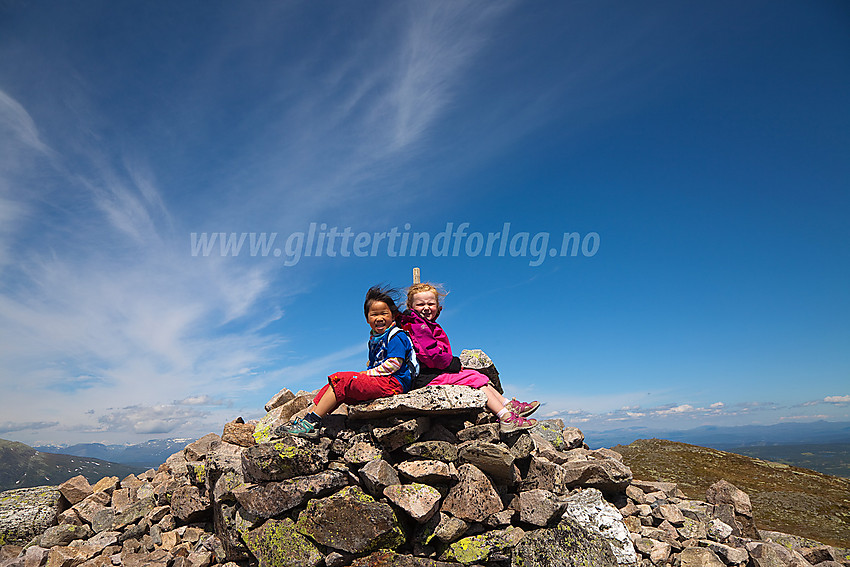 Glade barn på toppen av Grønsennknipa (1368 moh).