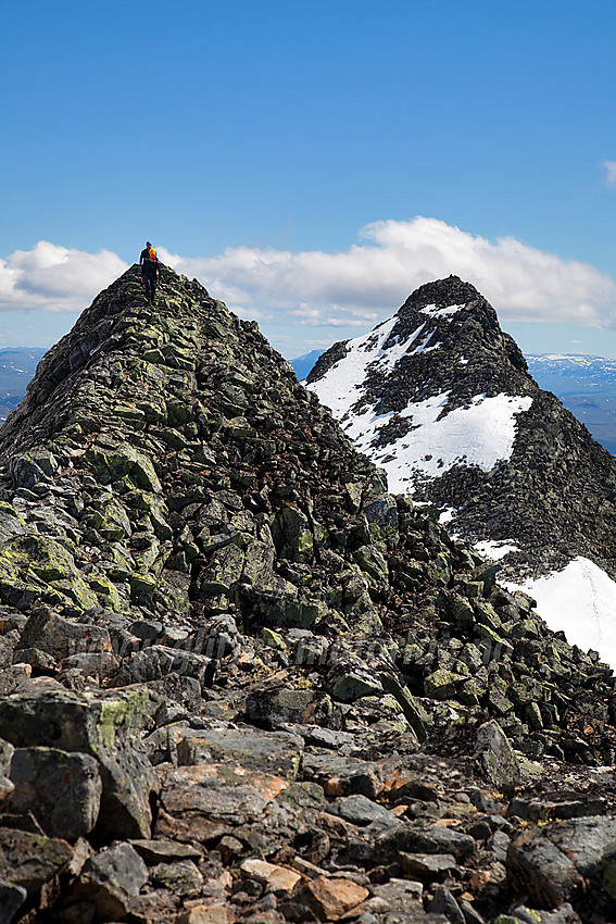 Uranosryggen med S1 (2037 moh) foran og S2 (2048 moh) bakenfor.