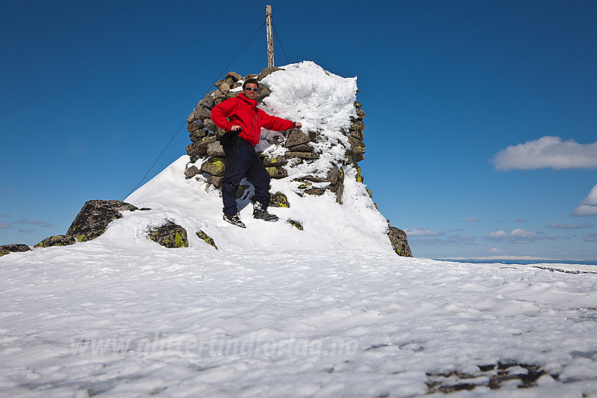 På toppen av Sørbølfjellet (1284 moh) i Vassfaret.