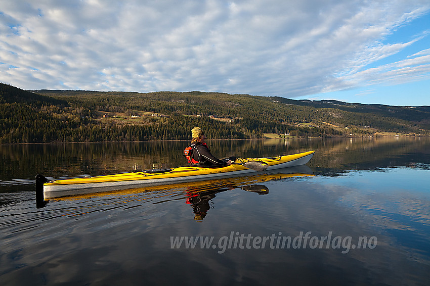 Padling på Strandefjorden en flott vårmorgen.