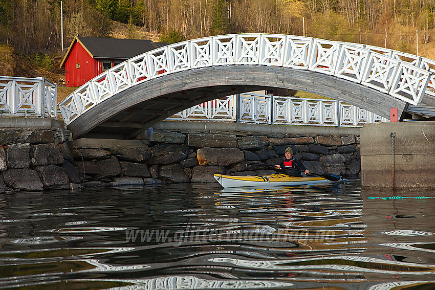 Padling på Strandefjorden ved Lo en vårmorgen.