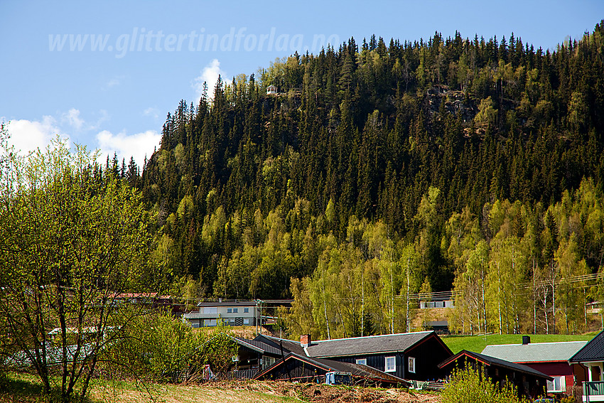 Kviteberg med paviljongen sett fra Fagernes.