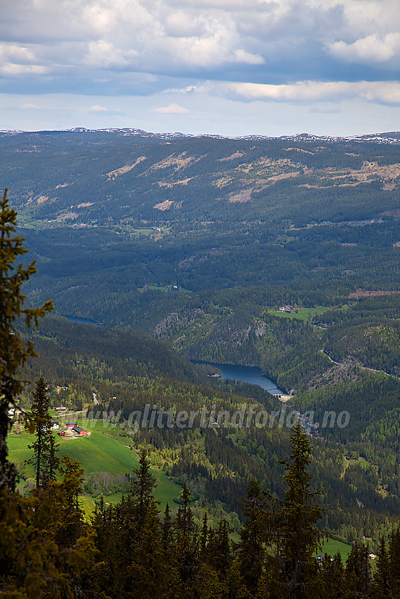 Utsikt fra Langeberget i retning Aurdal.