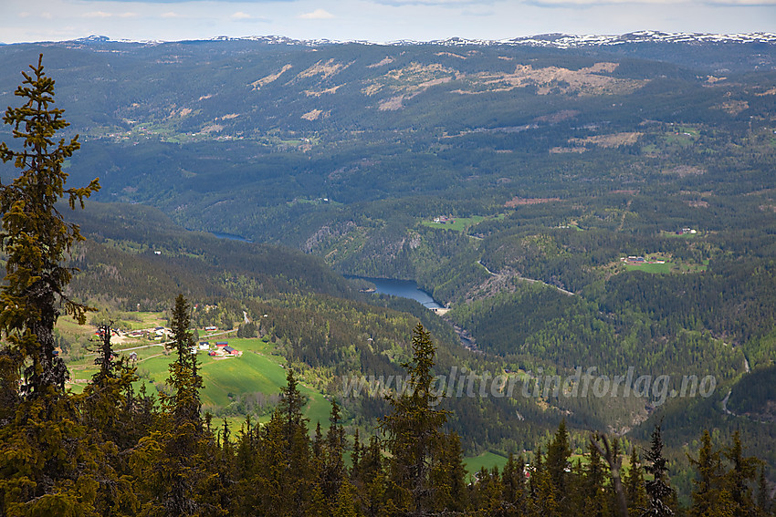 Utsikt fra Langeberget i retning Aurdal.