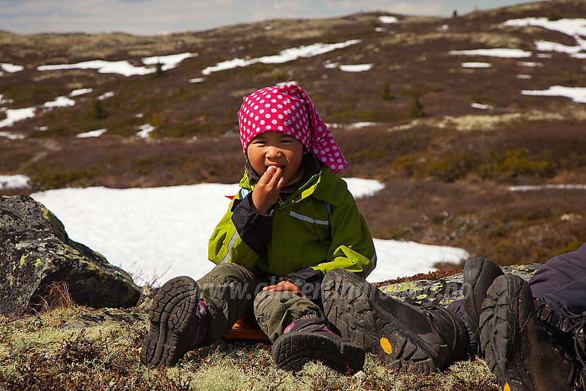 Pause under en tur til Makalausfjellet.