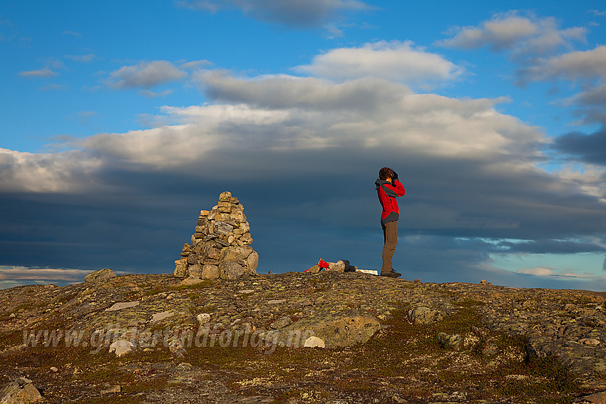 På toppen av Busufjellet (1058 moh) en sommerkveld.