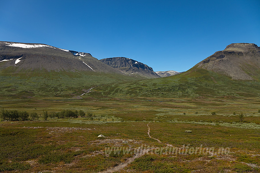 I Smådalen mot Hestebotten, Ranastongi og Klanten.