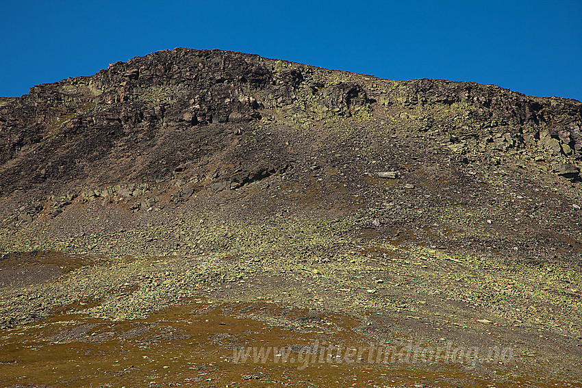 Øvre del av sørøstryggen mot Klanten (1768 moh).