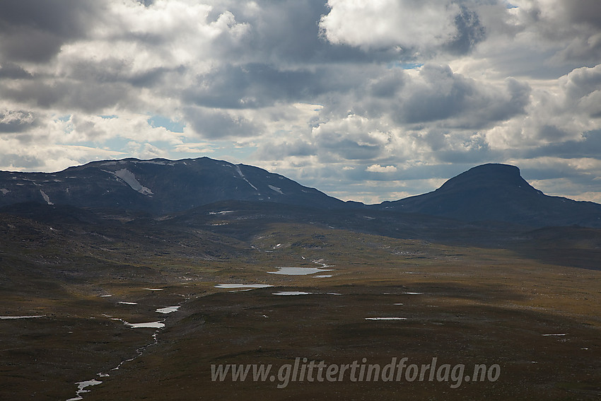 Fra Vardhovdtinden mot Sulefjellet og Suletinden.