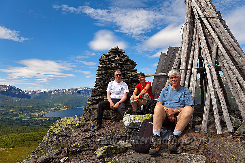 På toppen av Hugakøllen (1131 moh).