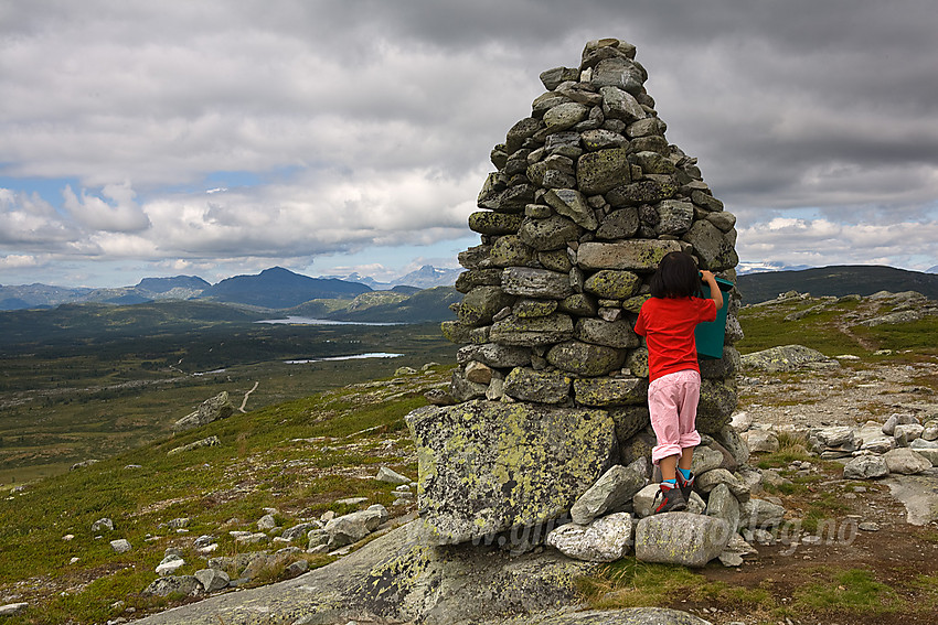 På toppen av Brummaknappen (1150 moh).