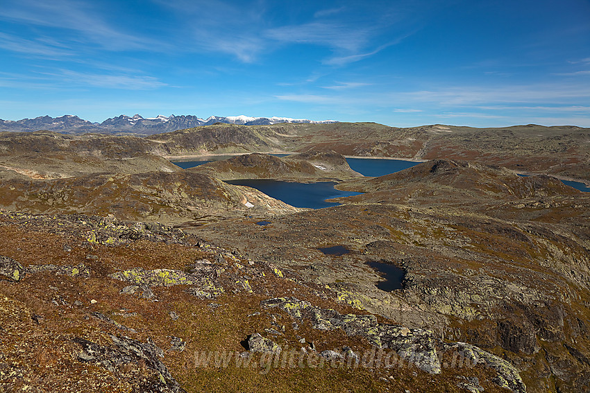 Øst for Høgeggi mot Rysntjednet og videre til Jotunheimen.