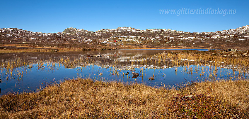 Ved Skreddalstjernet mot Skreddalsfjellet (1414 moh).