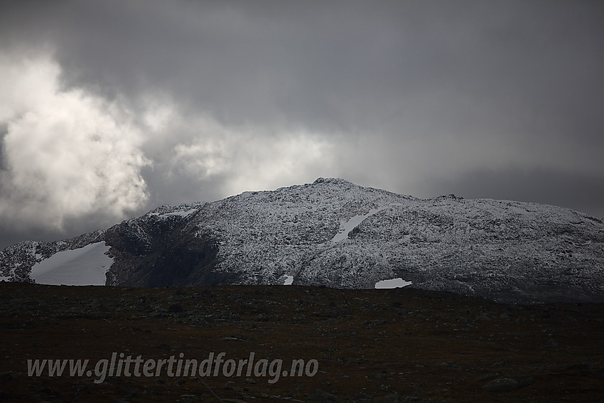 Sulefjellet (1812 moh) med telelinse fra nord.