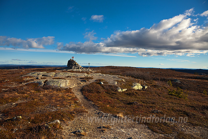 Ved toppen på Høgdefjellet (1055 moh) i Sør Aurdal.