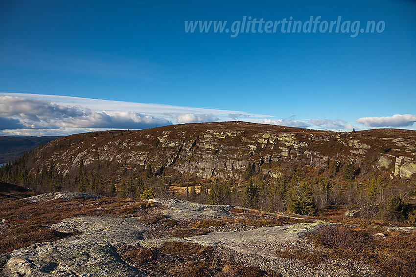 Høgdefjellet (1055 moh) i Sør-Aurdal sett fra øst.